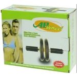 product_image_name-Generic-Anti Skid Double Exercise Wheel, Total Body Ab Exerciser, Ab Roller Wheel For Abs Workouts With Knee Pad With Knee Mat With Steel Handle For Men And Women For Home, Gym Workout Also Helps In Weight Loss & Muscle Toning - Multicolor -2