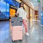 product_image_name-Generic-28 Inch 1 Piece Luggage Set Hardside Polypropylene Suitcase Trolley Bags Luggage Spinner TSA Lock National Travaller -Multicolor-5