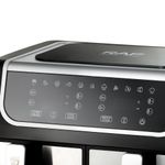 product_image_name-RAF-5.OL + 5.0L Dua 10L Airfryer Machine With 2 Baskets- Color Black-3