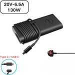product_image_name-DELL-Original 130W USB C Type-C Laptop Charger Adapter Compatible with XPS ,Precision, Latitude With Power Cable/Code-1