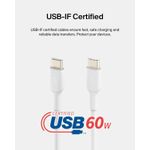 product_image_name-Generic-BoostCharge USB-C to USB-C fast charger cable, USB type C charger cable fast charging for iPhone 16, 15, Samsung Galaxy S24, S23, Pixel, iPad, MacBook, Nintendo Switch and more - 1m, Black-3