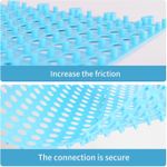 product_image_name-Generic-12 Pack 12" x 12" Interlocking Floor Tiles with Drain Holes Soft Non-Slip Shower Floor Mat Modular Cushion Mat for Bathroom, Drain, Pool, Patio, Balcony, Blue-3