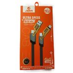 product_image_name-Generic-USB Cable 4 In 1 Super Fast 65 Watts Durable Multi Charging Cable For IPhone IPad MacBook Android Samsung - Black-1