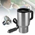 Electric Heating Cup Car Travel Coffee Tea Maker Stainless Steel Mug