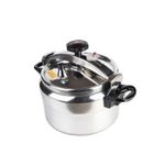 product_image_name-Kaisa Villa-7 Litres Stainless Steel Pressure Cooker With Handles - Silver-1