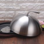 product_image_name-Generic-Round Stainless Steel Plate,Food Cover-Silver.-4