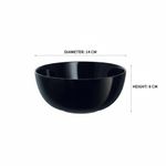 product_image_name-Happy Home-B001-8 6 Pieces Ceramic Soup Bowls - Black-6