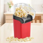 Popcorn Maker Machine Electric Household Automatic Hot Air Popcorn Maker Popcorn Popper With In 3 Mins Healthy And Fat-Free For Use At Home, Party, Cinema