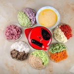 product_image_name-Generic-1.5L Manual Food Processor Meat Grinder Vegetable Chopper Shredder Cutter, Red.-2