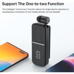 product_image_name-Haino Teko-Portable Clip-On Bluetooth Retractable Earbud with LED Display - Multicolor-2