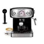 product_image_name-UNIQUE-Espresso And Cappuccino Machine 850W Adjustable Pressure Vaporizer  Ground Coffee Or Waffles Strong Performance Tank 1.5L 15Bar Automatic Shutdown Visible Temperature Cafe Machine- Multiicolor-7