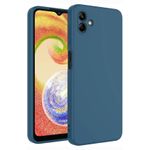 product_image_name-Samsung-Galaxy A04 A04e Soft Rubber Liquid Silicone Case Cover Blue-1