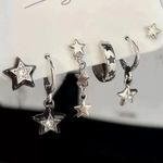 product_image_name-Fashion-6Pcs/Set Retro Aesthetic Crystal Star Pendant Earrings-3