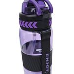 motivational water bottle with time markers. 