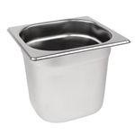 2.2L, 150mm Deep Gastronorm Container chafing Water Steam Food Pans- Silver