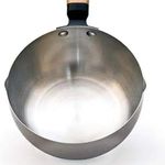 product_image_name-Generic-Stainless Steel Deep Wok Saucepan With Wooden Handle- Silver.-3