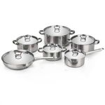 product_image_name-Generic-15 Pieces Of Stainless Steel Saucepans Pots Cookware Set -Silver-2