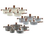 product_image_name-Kola- 10 Piece Granite Cookware Set With Non Stick Frying Pan aluminum Cooking Pots Saucepans Utensils Marble Dishes-4