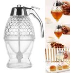 product_image_name-Generic-Honey Dispenser with Stand, No Drip Honey Jar - Transparent-1