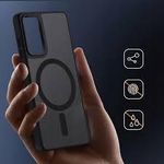 product_image_name-Generic-Samsung Galaxy A06 Case Shockproof Slim Translucent Matte Transparent Protective Phone Case- Black-2