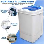 product_image_name-Generic-8 Kg Laundry Automatic Baby And Shoe Portable Top Load Single Tub Mini Washing Machine With Spin Dryer Basket-Multicolor-3