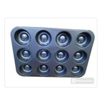 product_image_name-Generic-Fame Kitchen 12 Muffin Cake Mold Baking Pan - Black-2