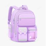 School Bag For Teenage Kids Boys And Girls-purple