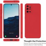 product_image_name-Generic-Samsung Galaxy S20 Liquid Silicone Soft Back Cover Case- Red-2