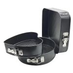 product_image_name-Generic-3pcs Non-stick cake moulds set - black -2