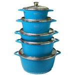product_image_name-Dessini-5 Pieces Of Non-stick Stick Serving /Cooking Saucepans-Blue.-1