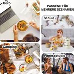 product_image_name-Generic-Lille Home Stainless Steel Stackable Lunch Snack Box with Tiffin Lunch Box - Stylish and Leak-Proof, Stainless Steel Thermal Compartment 2600ml Insulated Bento Food Container Food Container with 3 Tier and Lunch Bag-4