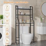 product_image_name-Generic-Toilet Storage Rack, 3-tier Bathroom Storage Shelf, Bathroom Organizer Shelf Over Toilet, Easy To Assemble, No Drilling Toilet Organizer, Bathroom Space Saving Shelf-2