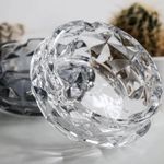 product_image_name-Generic-Heavy Duty Glass Ashtray Crystal Cig*rette Ashtray Transparent Glass Crystal Smoking Ashtray Decorative Modern Ashtray for Home Office Indoor Outdoor Use - Multicolor-4