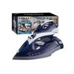 product_image_name-Sokany-Professional Steam Flat Iron With Ceramic coated soleplate - Blue-1
