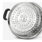 product_image_name-Generic-3 Layer Stainless Steel Saucepan And Steamer Soup Pot,32Cm-Silver.-3