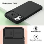 product_image_name-Generic-Iphone 12 Pro Max CamShield Silky Liquid Silicone Case with Camera Cover, Slide Lens Protection - Black-2