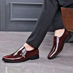 product_image_name-Banagat-Men's Glossy Brogue Shoes Loafers & Slip-ons Formal Corporate Brown-3