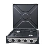 product_image_name-Generic-4 Burner Gas Cooker Stove With Lid -Black. .-1