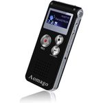 product_image_name-Generic-Multifunctional Rechargeable 8GB 650HR Digital Audio Voice Recorder Dictaphone Activated MP3 Player FM  USB Port-Black-2