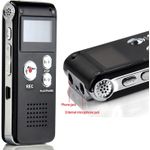 product_image_name-Generic-Multifunctional Rechargeable 8GB 650HR Digital Audio Voice Recorder Dictaphone Activated MP3 Player FM  USB Port-Black-4