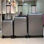 product_image_name-Generic-1 Piece Of 20 inch Expandable Geometric Luggage Sets Hardside Suitcase Carry-on Code Lock Travel Trolley Suitcase Sets- Multicolor-7