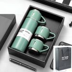 500ml Elegance 3 in 1 Stainless Steel Thermos With Cups multcolos