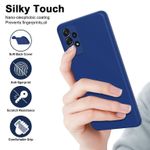 product_image_name-Samsung- Galaxy A14 Luxury Soft Rubber Liquid Silicone Skin Touch Feel Cover Case Blue-2