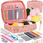 product_image_name-CYFAZA-58Pcs Crochet Starter Kits With Yarn And Storage Bags For Beginners-1