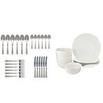 36 Piece Ceramic Dinner Set-White