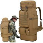 product_image_name-Generic-Tactical Backpack, Camping Hiking Backpack 85L Large Capacity Assault Pack Multi Functional Waterproof Backpack- Multicolor-1