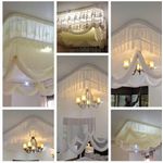 King size, Rise and Drop Luxurious Ceiling  Mosquito Net - Multicolour 
