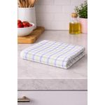 product_image_name-Generic-Cotton Yarn Lint Plaid Non-stick Kitchen Rag for Super Absorbent Cleaning Green Tea Towel Washable Window Glass Cloth for Household Use-1