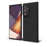 product_image_name-Generic-Samsung Galaxy Note 20 Ultra Liquid Silicone, Cute Thin Slim Soft Rubber TPU Plain Smooth Gel Cover for Women Girl, Matte Solid Protective & Shockproof, Black-1