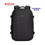 product_image_name-Generic- Slim Business Travel Computer Laptop Bag Shool Backpack Carry On With USB Port and Number Lock- Black-1